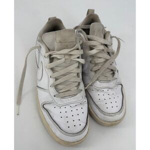 Nike Air Force 1‎ Low White Leather Sneakers Youth 7Y Women 8.5 Streetwear